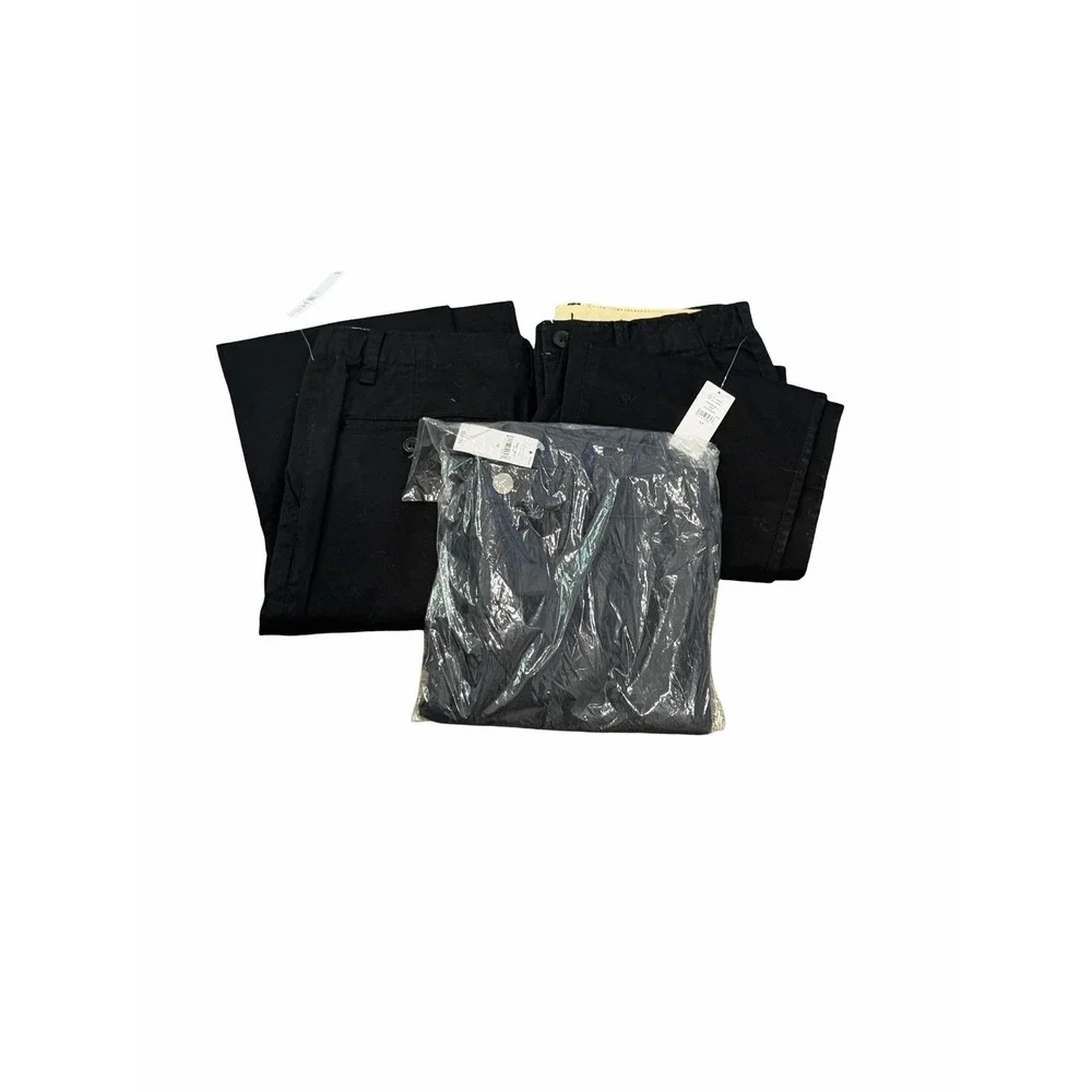 Gap Kids Boys 14 Stretch Chino Uniform Ponte Pants black NWT LOT BACK TO SCHOOL